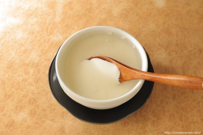 Homemade almond jelly（自家製杏仁豆腐）