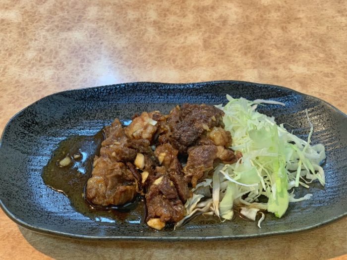 Stewed beef tendons（国産牛すじ炒め）