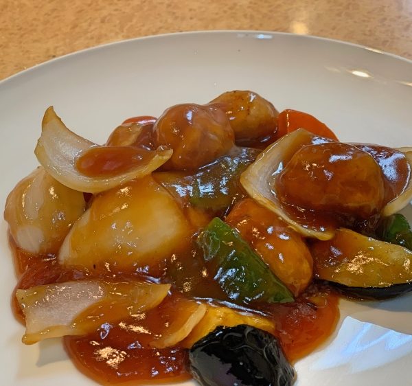 Sweet and sour pork （half size）（酢豚）