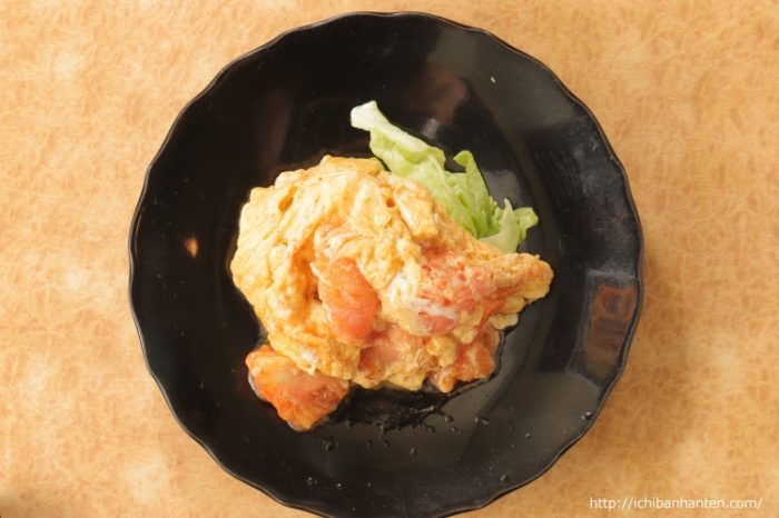 Stir-fried tomatoes and egg（トマトと玉子の炒め物）