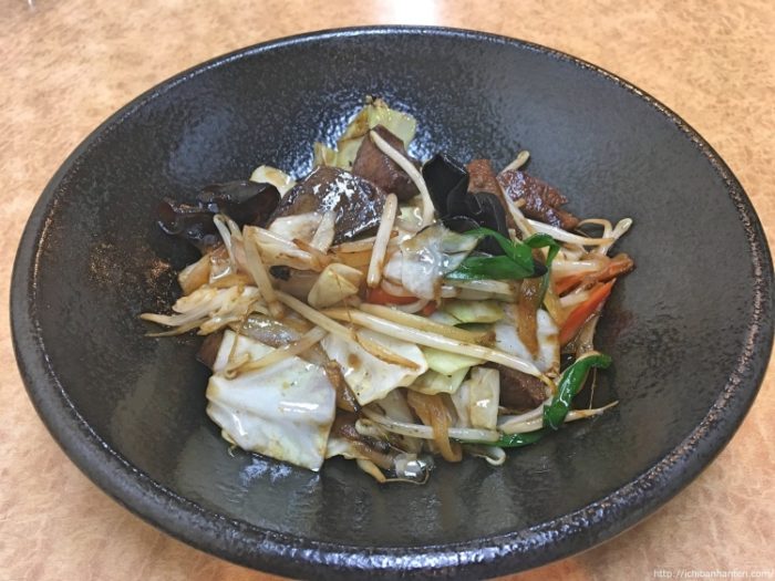 Stir-fried vegetables（野菜炒め）
