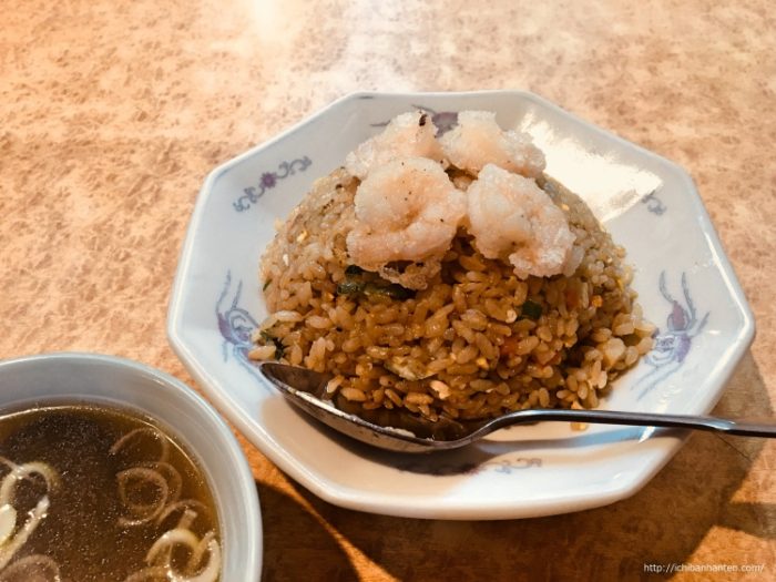 Prawn fried rice（エビチャーハン）