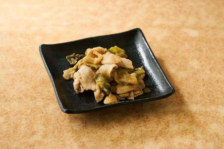 ザーサイと豚肉炒め